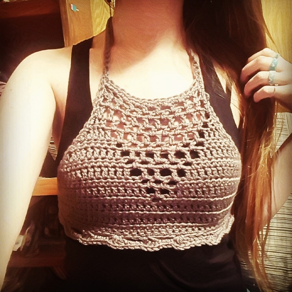 Handmade crochet crop top